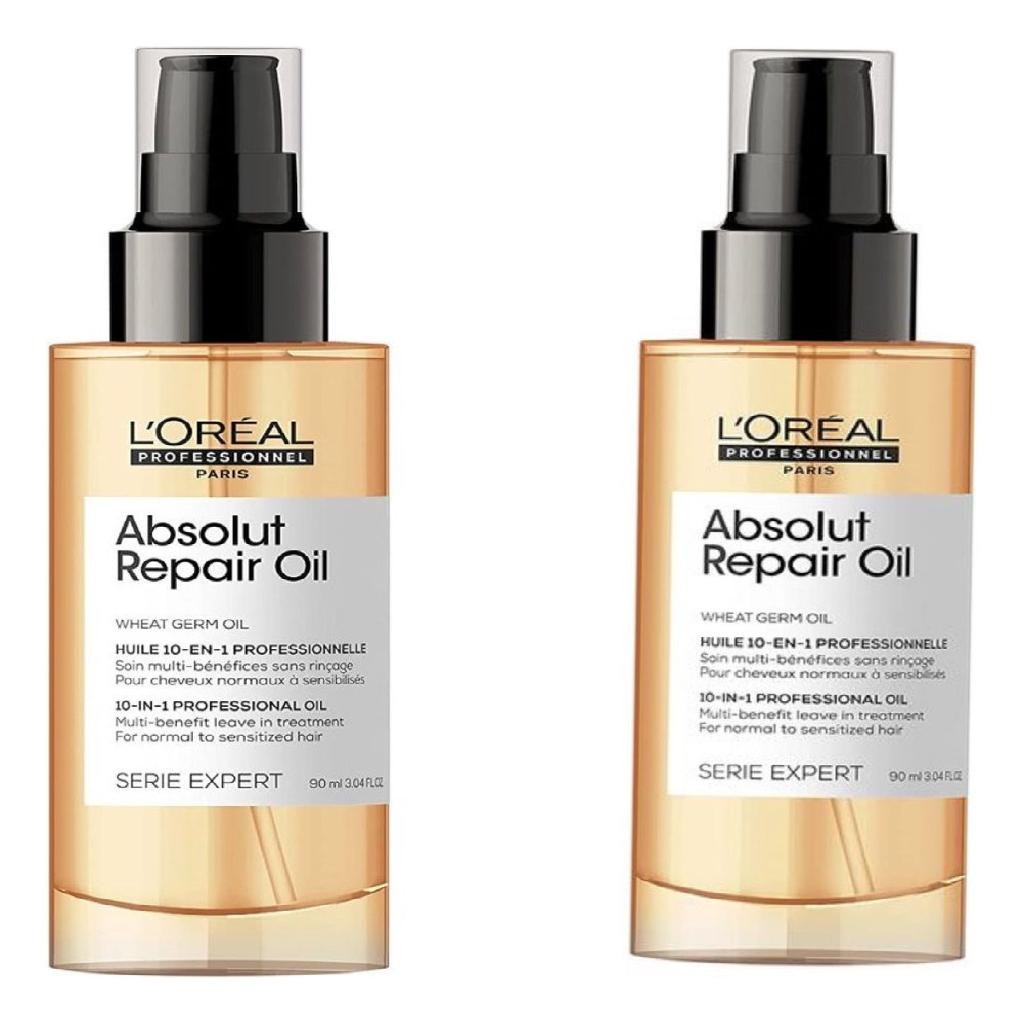 Kit Loréal Absolut Repair Oil- Leave-in Em Óleo 90 Ml (2un)