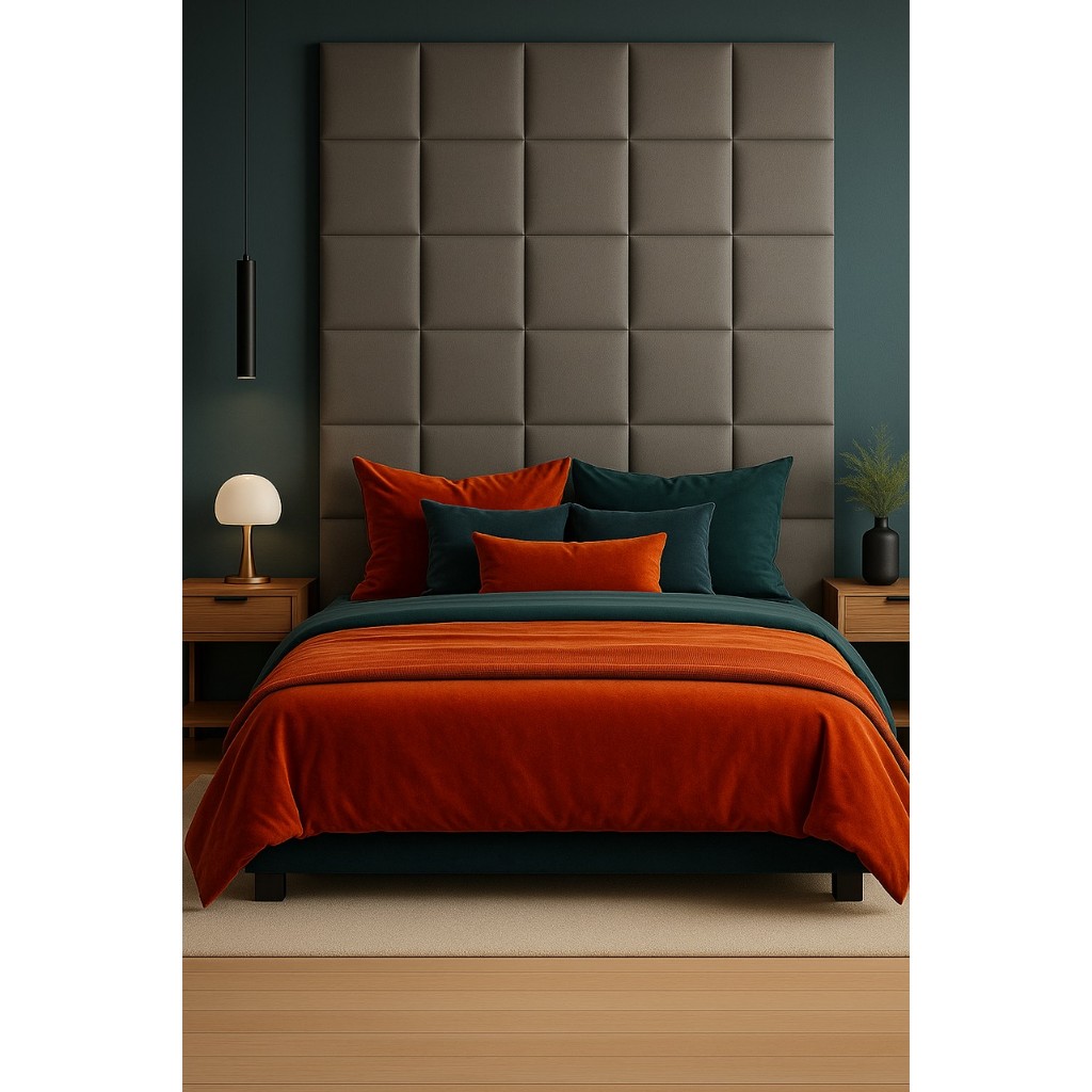 CABECEIRA DE CAMA ESTOFADA DECORATIVA EM MODULOS - ANUNCIO É PARA 1 PEÇA 40X30