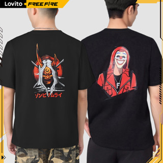 LOVITO X FREE FIRE Camiseta Casual Com Estampa Masculina LFFB1FF020 em Oferta na Shopee