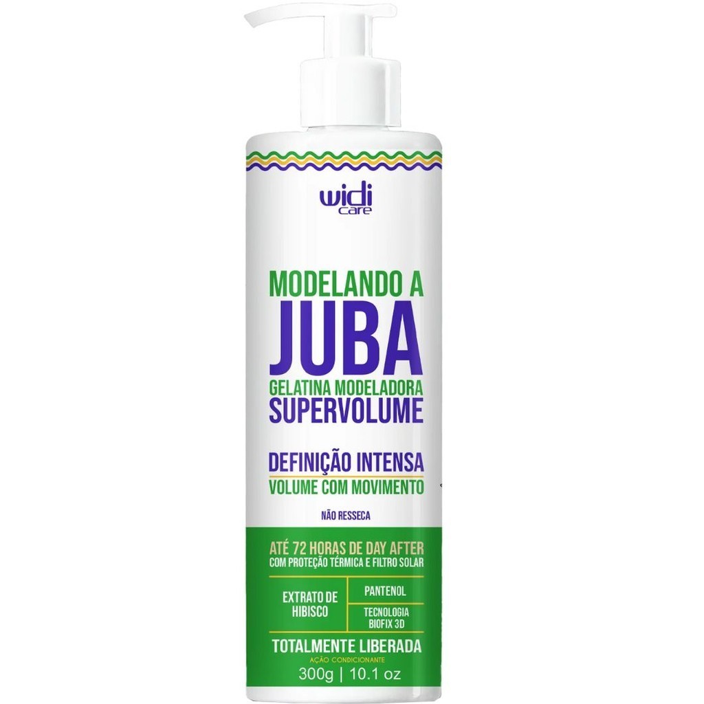 Modelando a Juba Gelatina Super Volume 300g - Widi Care