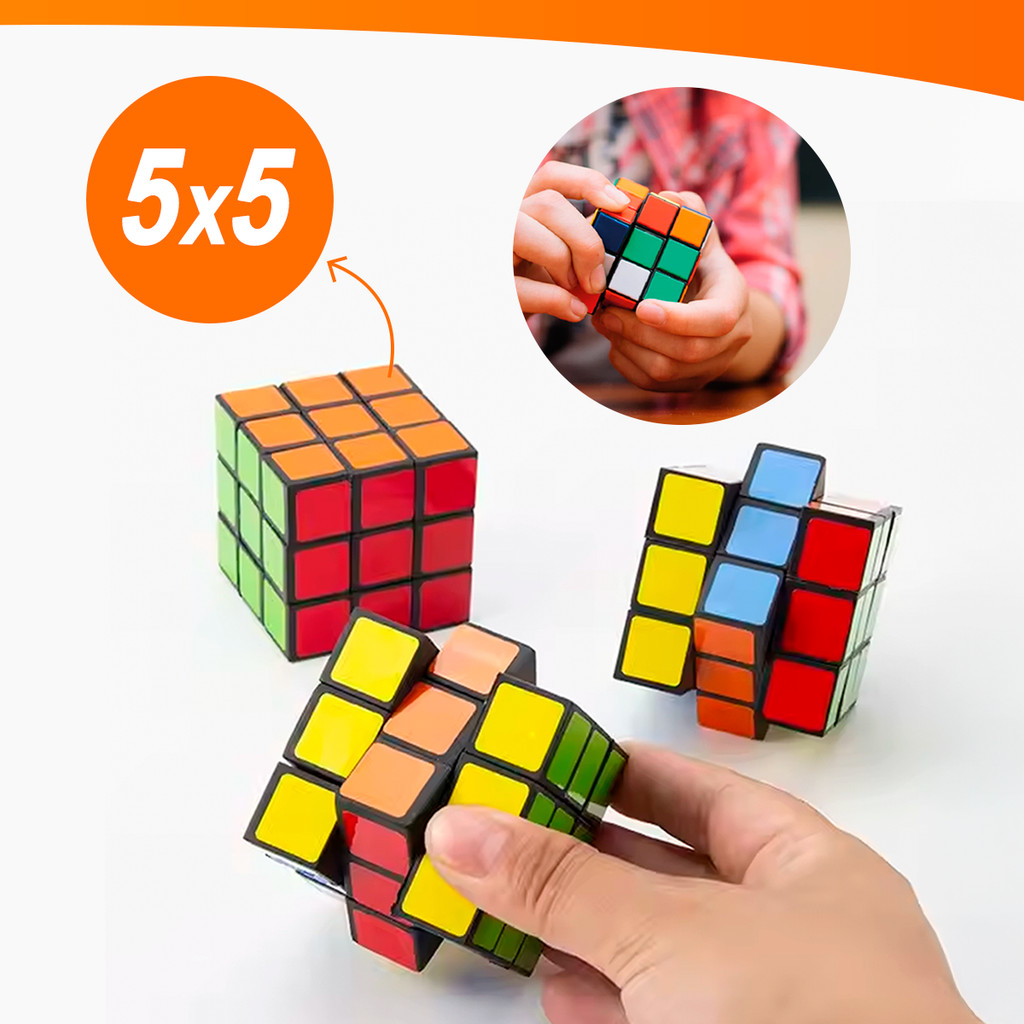 Cubo Mágico Colorido Divertido Tamanho Pequeno 5CM