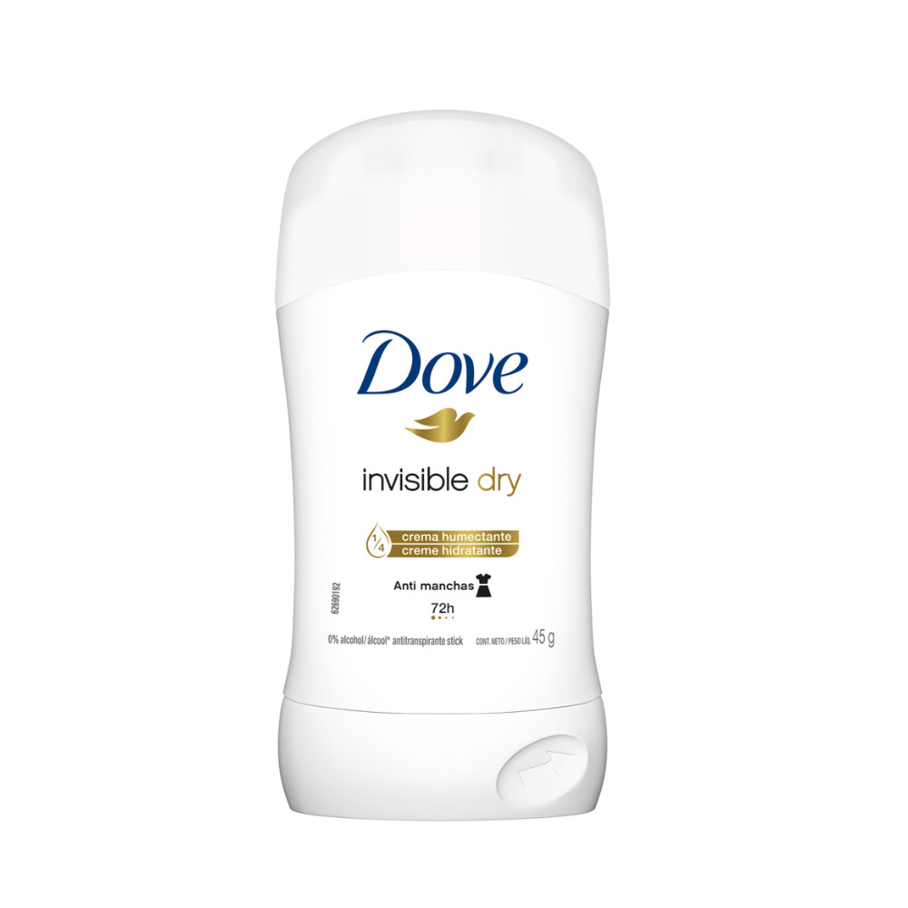 Desodorante Stick Dove Feminino Invisible Dry 45g em Oferta na Shopee