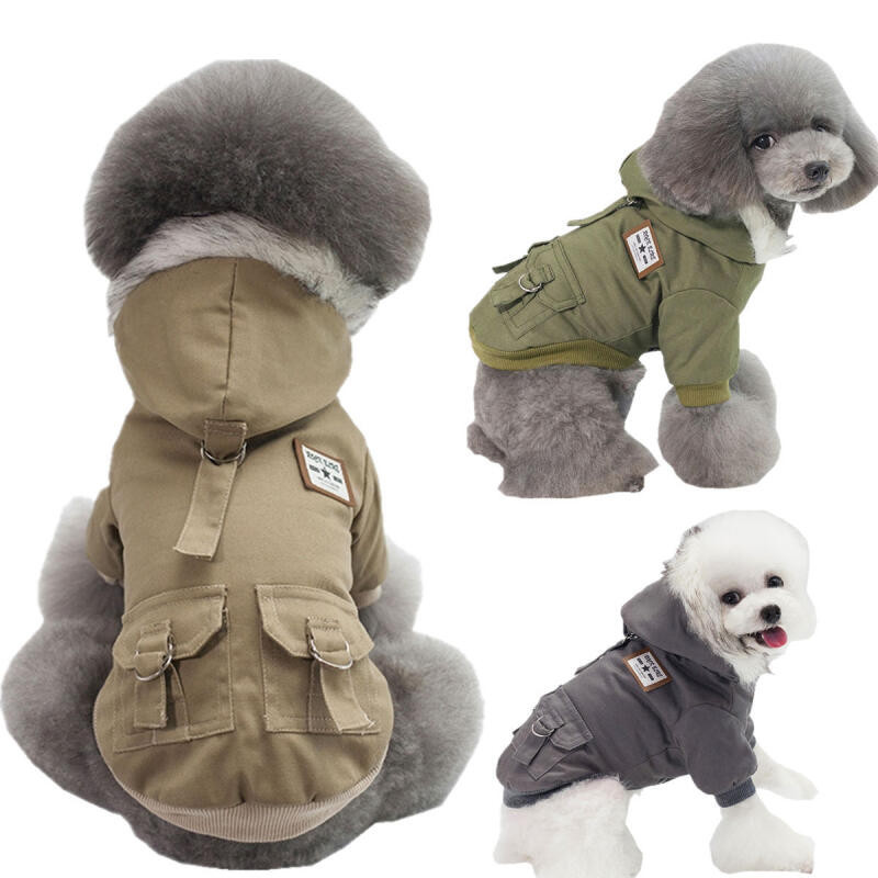 S-XXL Inverno Roupas Para Cães Quente Filhote De Cachorro Jaqueta Casaco Pequenos Gatos Ch...