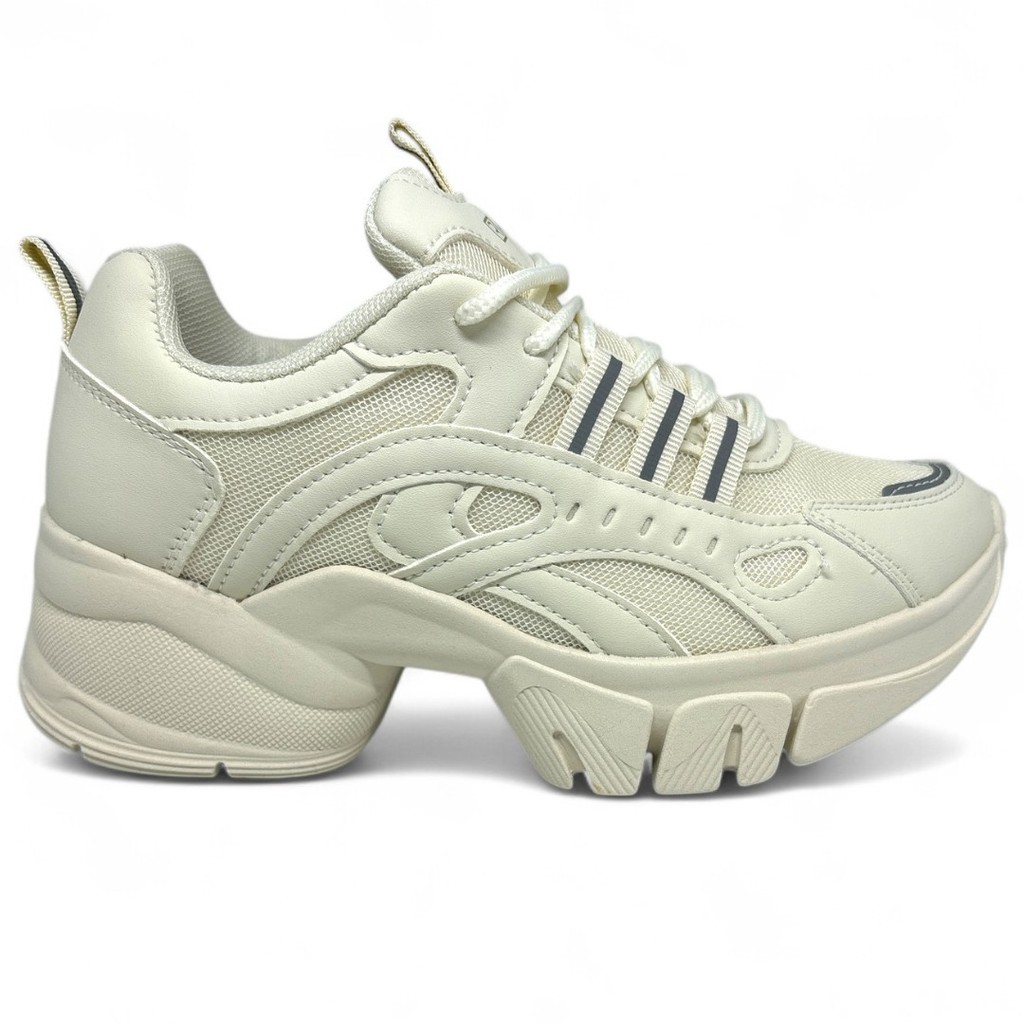 Detalhes do Tênis Feminino Crystal Off White Ramarim 2480231-1