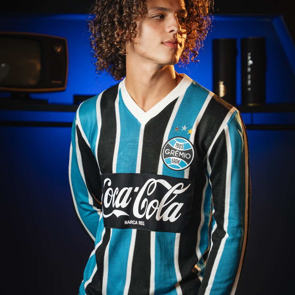 Camisa Retrô Grêmio 1989 Manga Longa Masculina - Sports & Outdoors