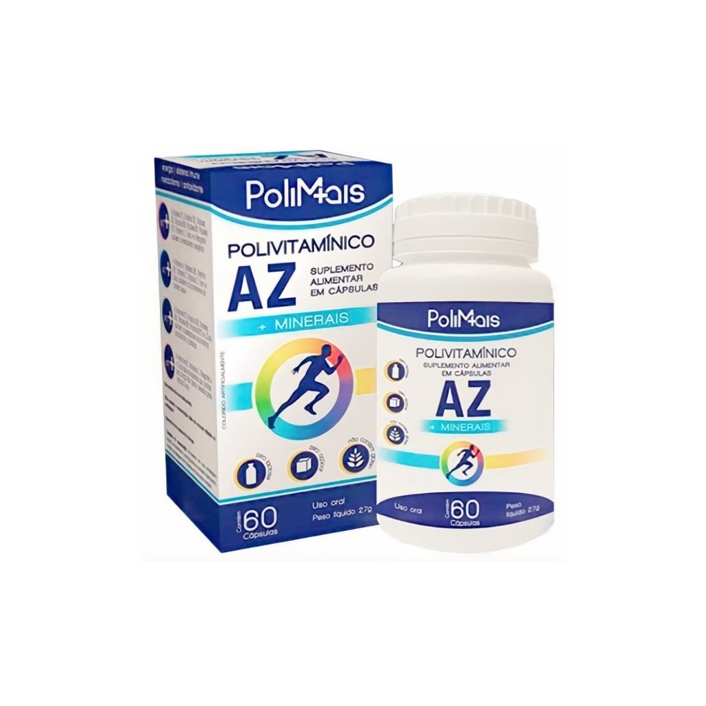 Polimais A-Z 60 cápsulas (polivitamínico)