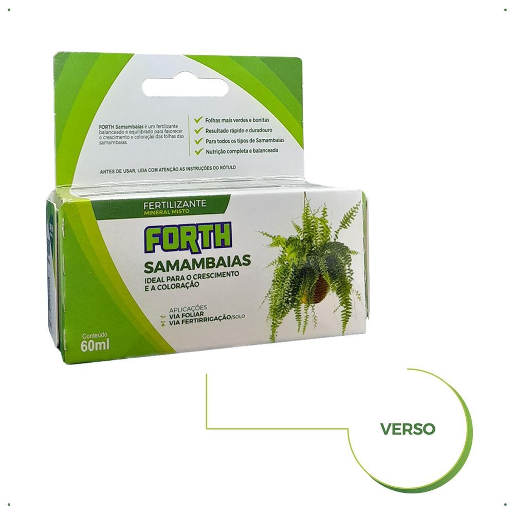 Detalhes do Adubo Concentrado Samambaia Forth Jardim 60ml