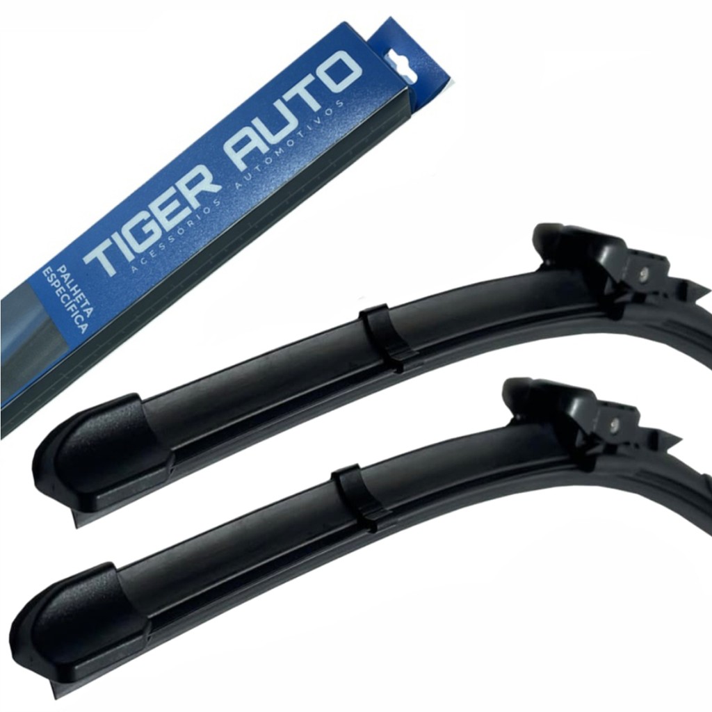 Par de Palhetas Específicas Silicone Limpador Parabrisa Dianteiro Tiger Auto Idea 2011 Em Diante em Oferta na Shopee