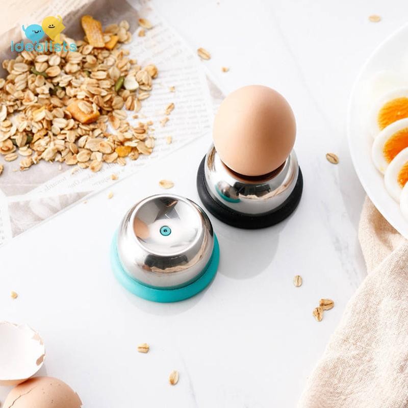 Idealistas Agulha De Ovo De Aço Inoxidável Perfurador Base De Plástico Manual Cozido Gadget De Cozinha Anti-Explosão