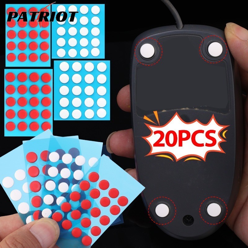 Pés De Mouse Patins Universais Compatíveis , 20-80 Peças 6mm/7mm 0.8mm De Espessura , Adesivo Antiderrapante , Pads Para