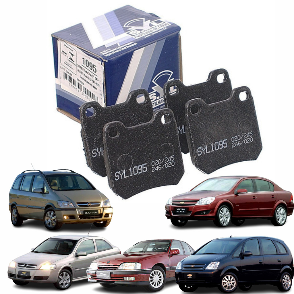 Pastilha De Freio Traseira GM Vectra 1996-2011 Astra 1998-11 Zafira Meriva Todos Omega 1992-1998 Syl