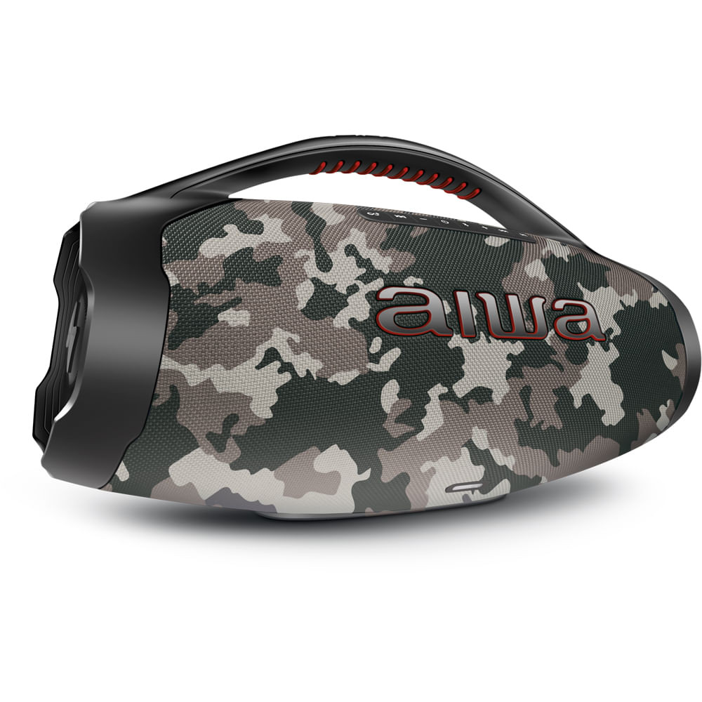 Caixa de Som Boombox Plus AIWA BBS-01-BG 200W Bluetooth 30H IP66 USB Cinza em Oferta na Shopee