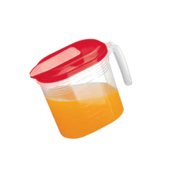Jarra Média Flip Top 1,4L para Uso Doméstico Casa Organizada Prático e Funcional