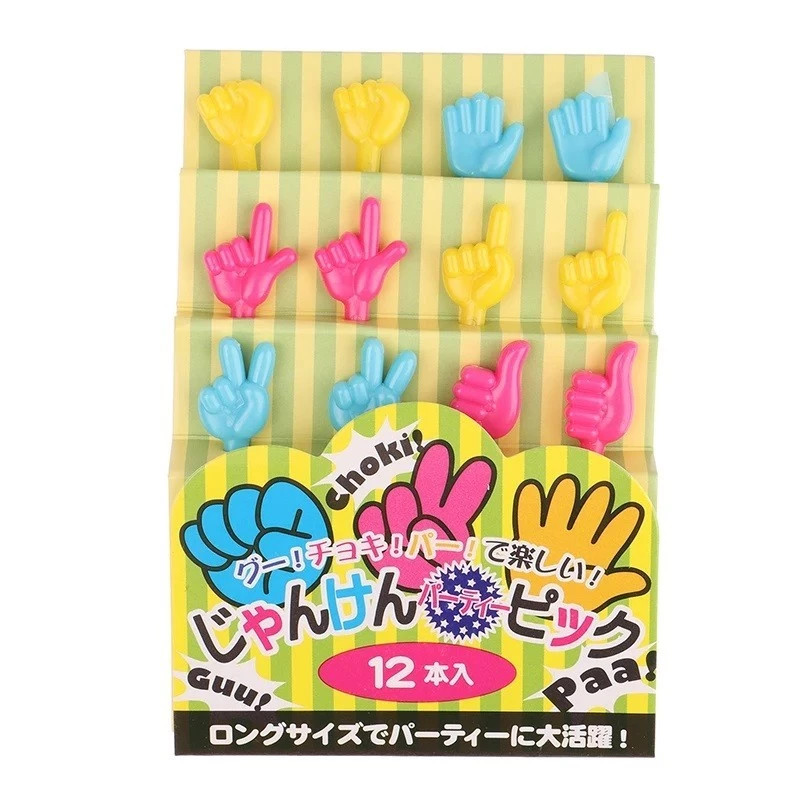 Mini garfos palitos lanches infantis ANIMAIS - MÃOS 12pçs