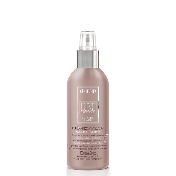 Amend Luxe Creations Blonde Care Fluido Reconstrutor 180ml em Oferta na Shopee