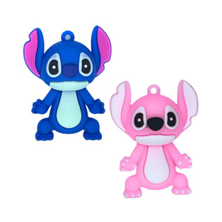 Kit 3 | 6 | 12 Unidades - Pingente Emborrachado Para Chaveiro Personagem Stitch e Angel em Oferta na Shopee