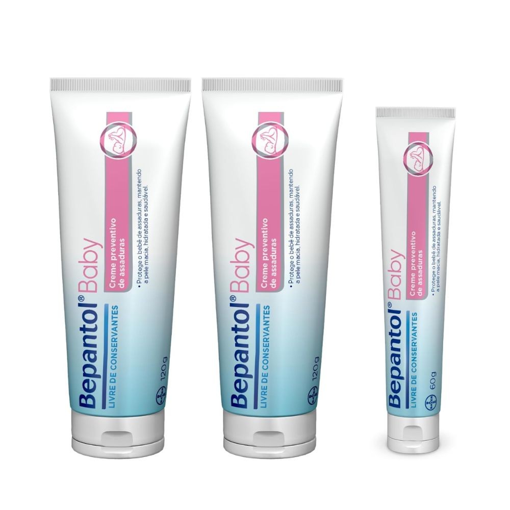 Kit Pomada de Assadura Proteção Delicada 300g - Bepantol - Mom & Baby