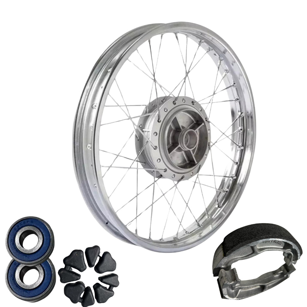Roda Traseira Titan 150..160 +bucha+lona+rolamento montada e alinhada