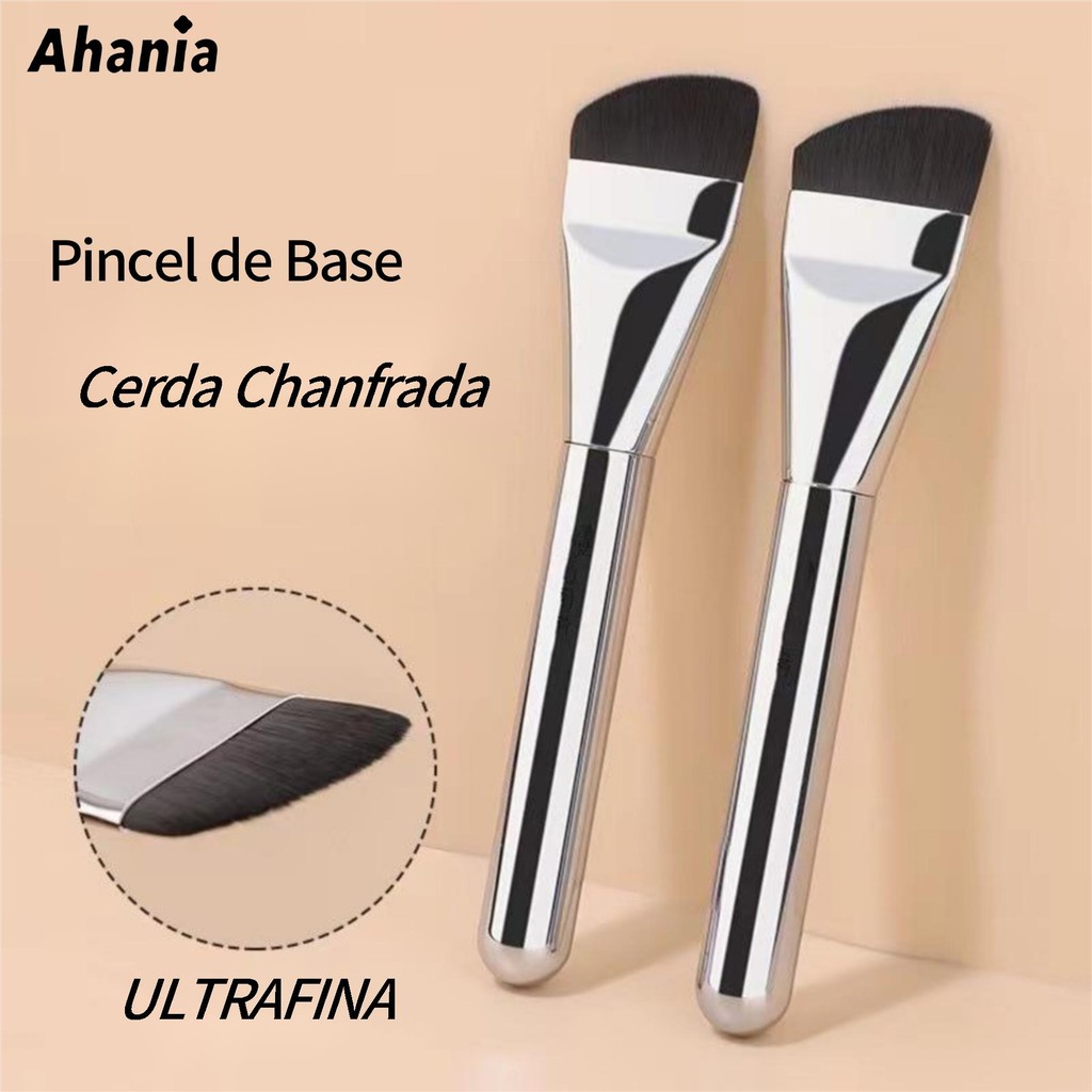 Pincel De Base, de Cerda Chanfrada, Corretivo, Contorno Facial, Máscara Facial, Mistura Plana Pincel De Maquiagem em Oferta na Shopee