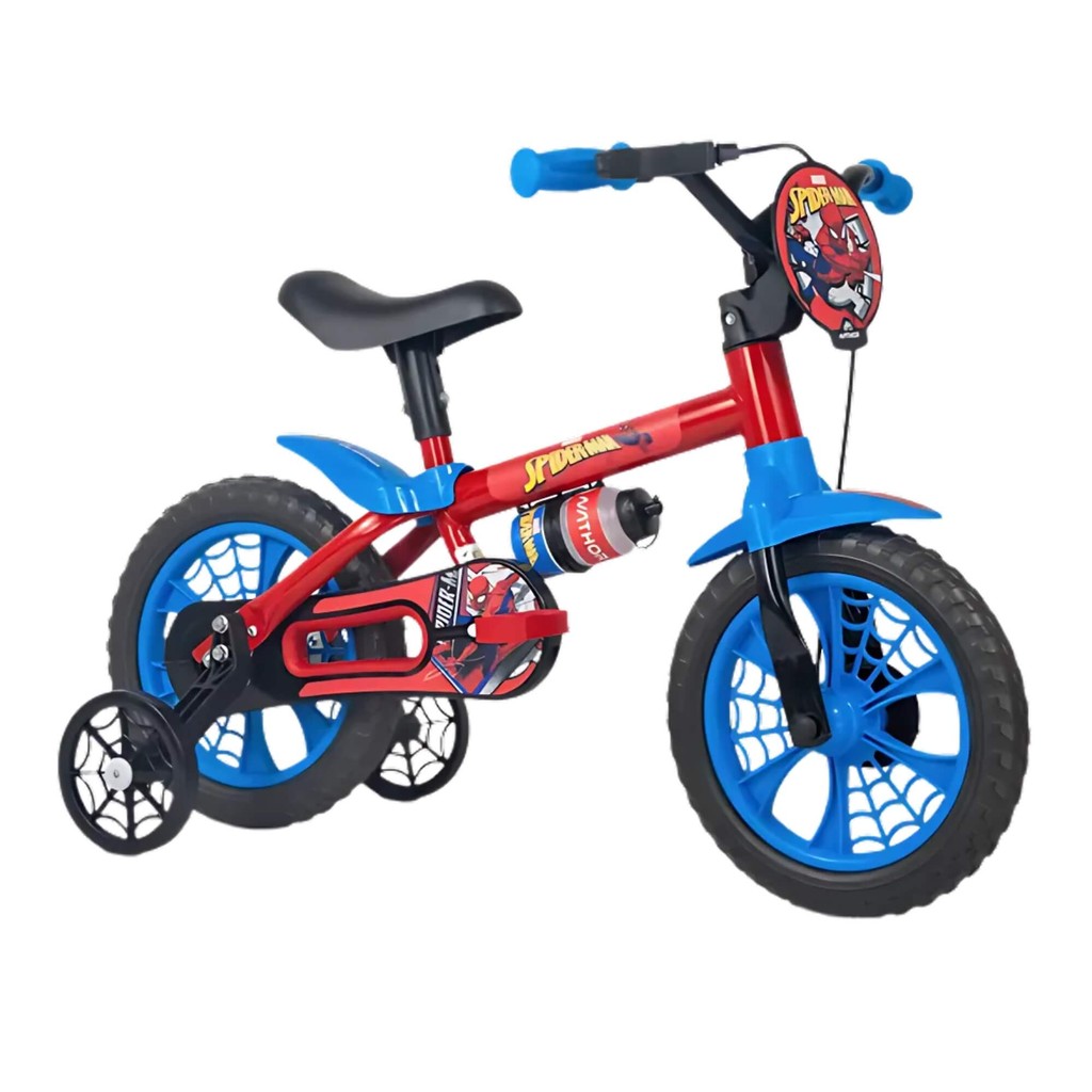 Bicicleta Infantil com Rodinha Aro 12 Homem-Aranha Heróis Marvel Nathor Presente Criança Esportes em Oferta na Shopee