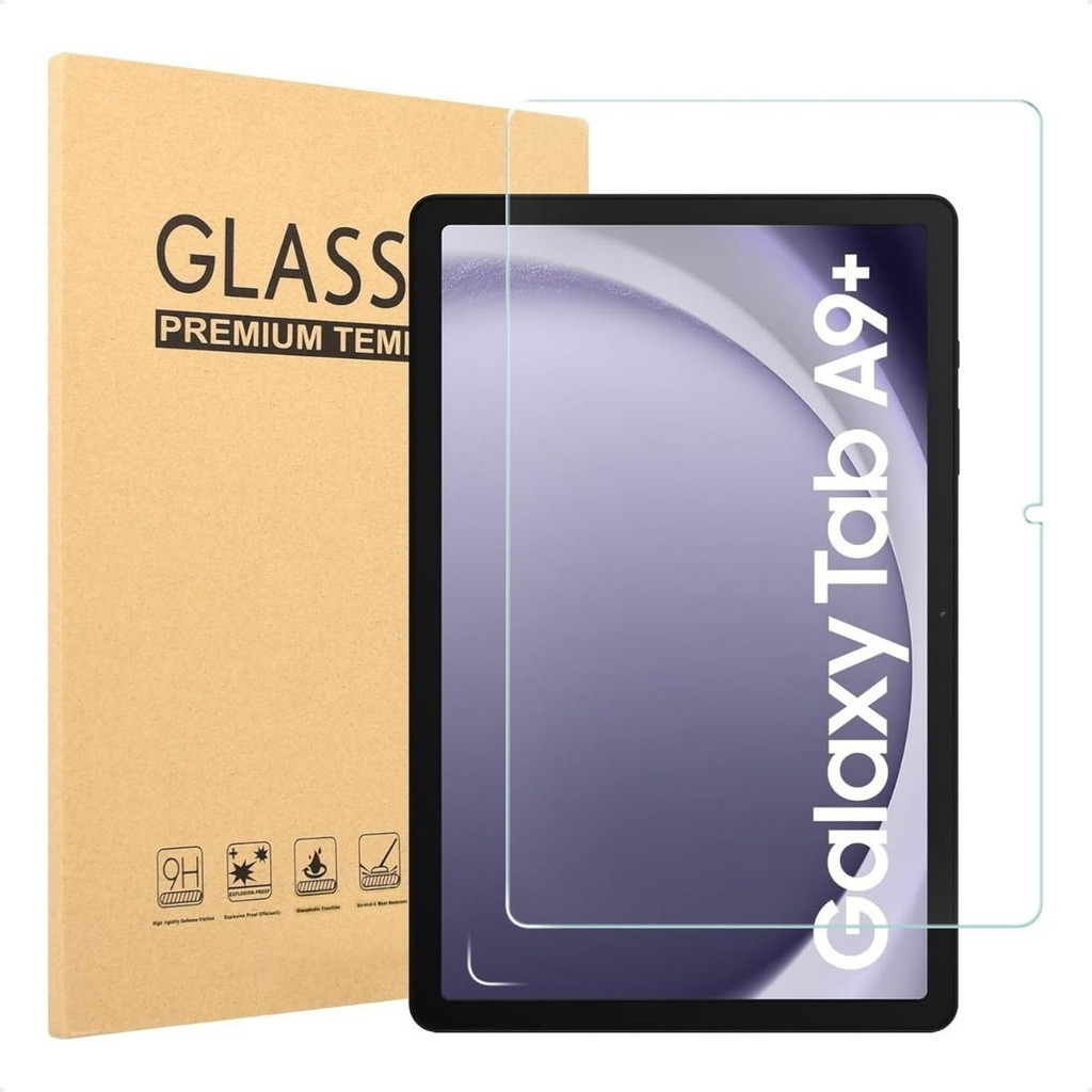 Película De Vidro Tab A9+ Plus 11.0 Instala Fácil Anti Queda