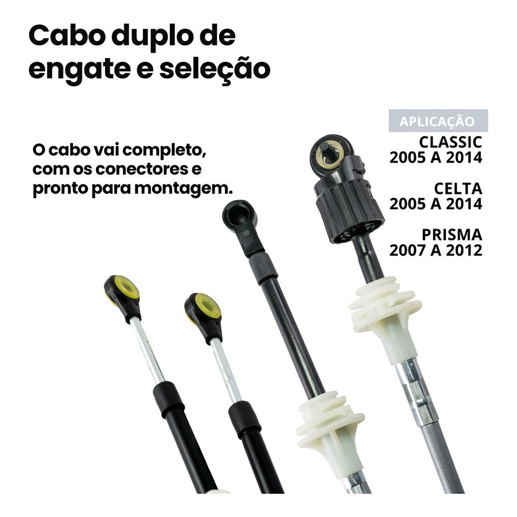 Cabo Duplo Engate Seleção Marchas Corsa Classic 2005 A 2014 — imagem 2 de 2