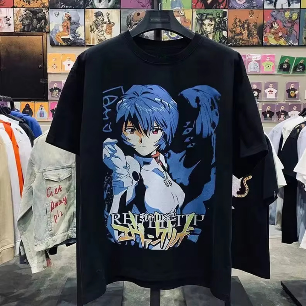 [Camiseta Premium em Algodão Puro]GXG Camiseta T-shirt Unissex Ayanami Rei Evangelion