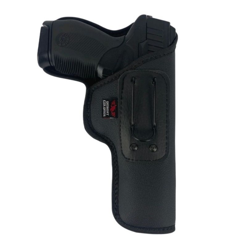 (Holster)Coldre Velado Premium Dissimulado Para PT100/ PT92/ Pt 59s/ PT101 (Paisana) Neoprene e Couro P.U Desert Coldres