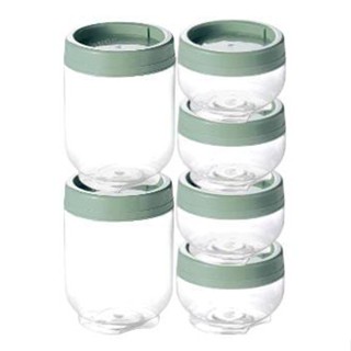 Kit 6 Pote Organizador Gire e Trave Porta Tempero Verde Sálvia em Oferta na Shopee