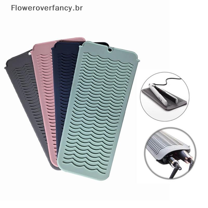FFBR Novo 1PC Multifuncional Silicone Resistente Ao Calor Almofada Tapete De Isolamento Para Alisador De Cabelo Curling 
