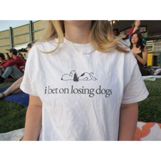[Camiseta Premium Algodão Puro]LA Plus I Bet on Losing Dogs T-shirt, Mitski Shirt, Mitski Fan Tee, Indie Music Lover Shi em Oferta na Shopee