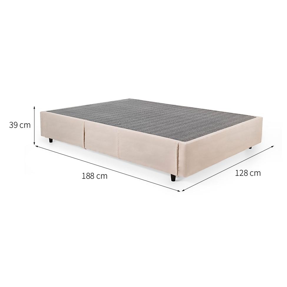 Detalhes do Base para Cama Box Viúva Guldi com Guarda Objetos Bege