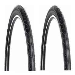 PAR PNEU BIKE KENDA K90 ARO 26X1.95 SLICK URBANO PRT BALÃO