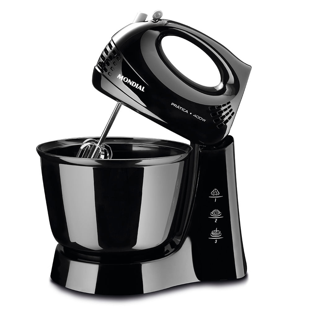 Batedeira Mondial Prática Preta B-44-B em Oferta na Shopee