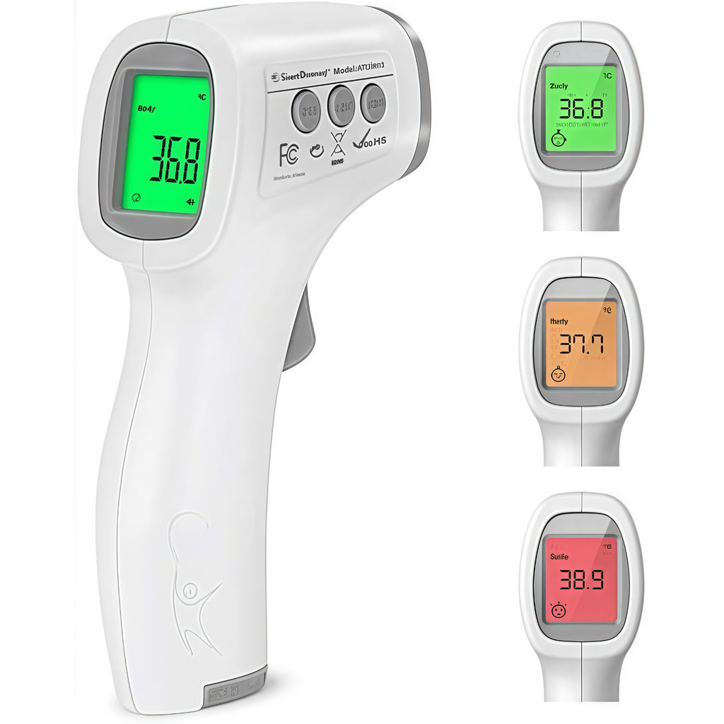 Termômetro Digital Infravermelho Sem Contato LCD Febre Adulto Infantil °C/°F Alta Precisão em Oferta na Shopee