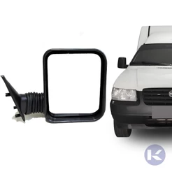 Retrovisor Externo Fiorino 98 a 2010 Preto Com Espelho Sem Controle Modelo fixo