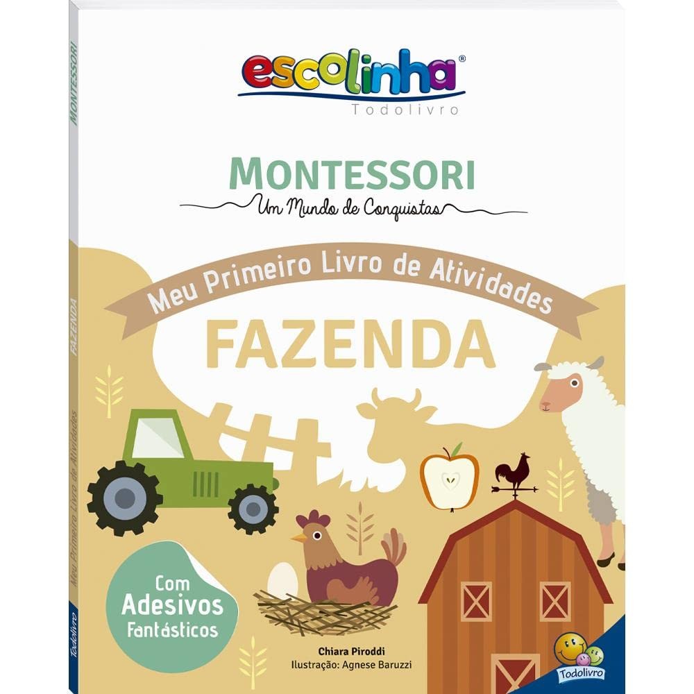 Escolinha Montessori | Meu Primeiro Livro de Atividades | Fazenda