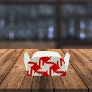 Forminhas para Doces 4 Pétalas Xadrez Vermelho - 30 unidades - Rizzo em Oferta na Shopee