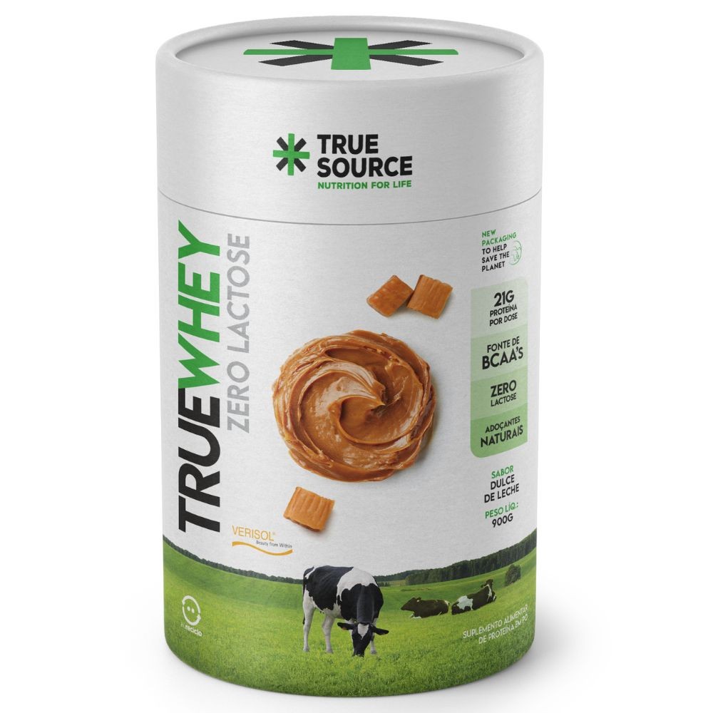 True Whey Concentrado Sem Lactose Doce Leite 900g True Source