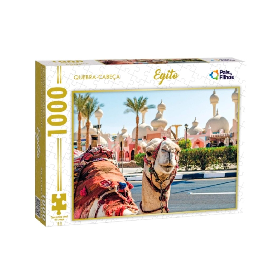 Quebra-Cabeça Egito 1000 Peças Puzzle Adulto Pais e Filhos Encaixe Preciso 792994 em Oferta na Shopee