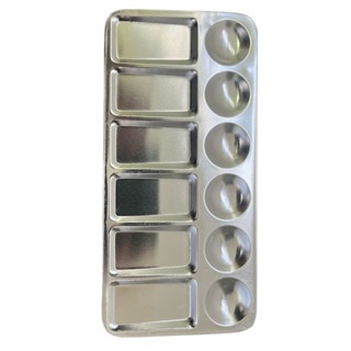 Gode De Pintura Metal Aço Inox 12 Cavidades Aquarela Guache em Oferta na Shopee