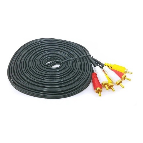 Cabo X Cabo De Vídeo 5m Rca M 3x / Rca M 3x Cbx-v3rca50
