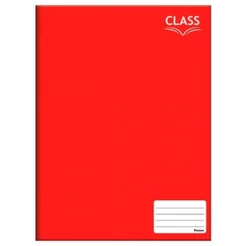 Caderno Brochurão Grande 20x27,5cm 48 Folhas Class Vermelho Foroni