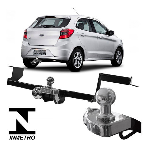 Reboque Engate Ford Ka 2015 A 2021 Reforcel 500kg Protetor Reforçado bOM