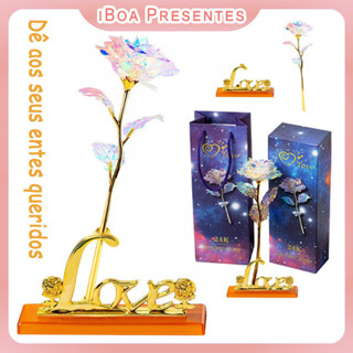 Flore Rosa Brilhantes Colorida Artificial Para Namorados Alta Qualidade em Oferta na Shopee