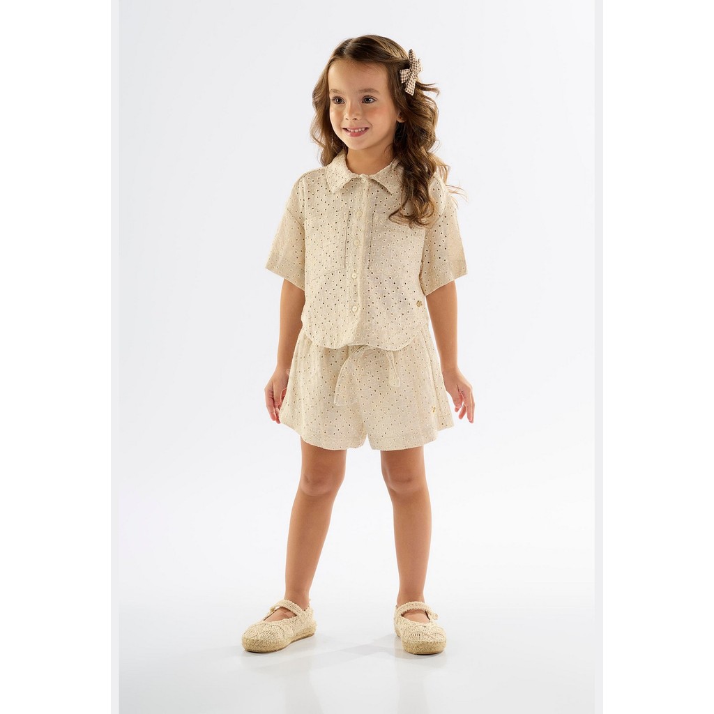 Camisa Infantil para Menina em Laise Up Baby