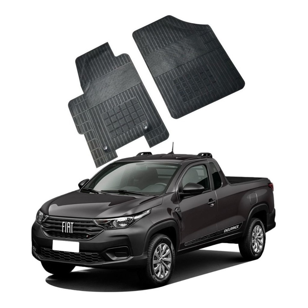 TAPETE FIAT STRADA 2020 CABINE SIMPLES - G078.0 2 PÇ - EQ