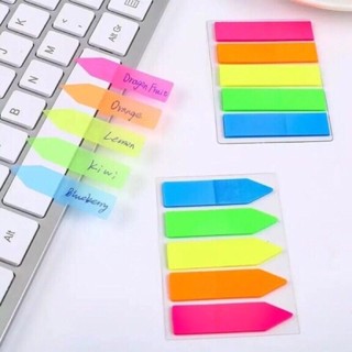 Bloco Adesivo Marcador de Páginas 5 Cores Neon Seta MASTERPRINT em Oferta na Shopee