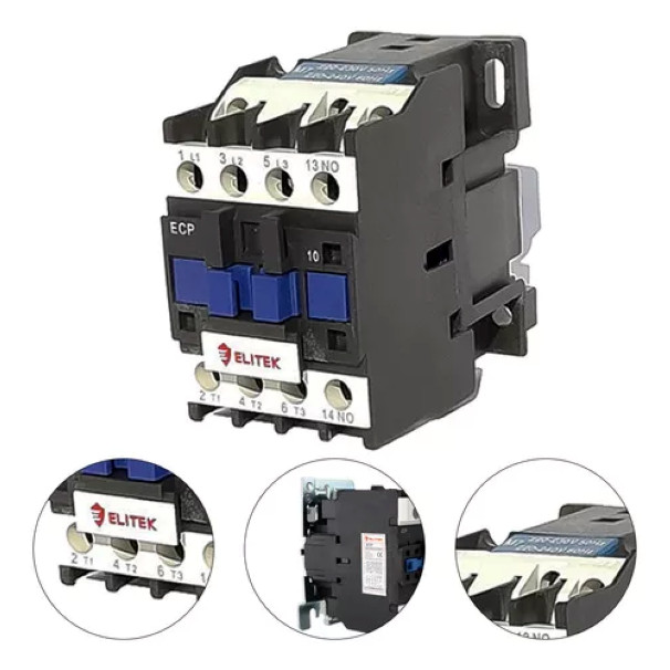 Contator Tripolar CJX2 40A 1NA+1NF 220V - ECP40A11M- ELITEK / LUKMA / JNG