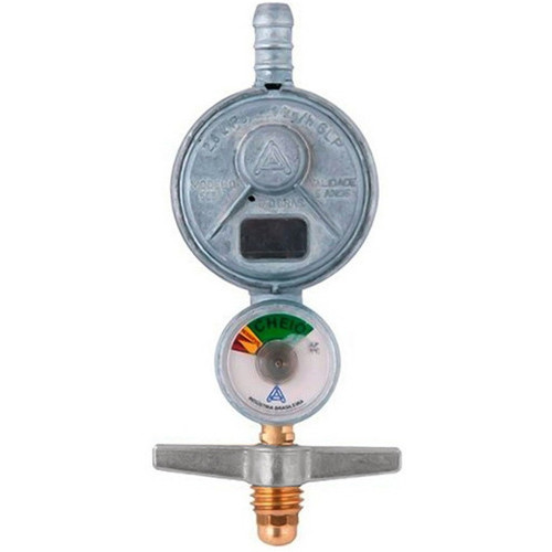 Regulador De Gás 505/01 Manômetro Válvula Pressão Cozinha